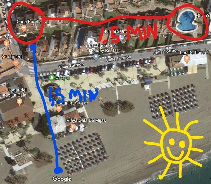 1½ Min. Walk From The Beach Михас Экстерьер фото